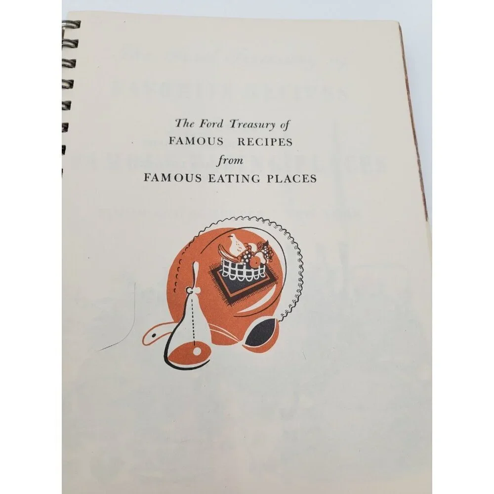 The Ford Treasury Of Favorite Recipes from Famous Eating Places - 1950